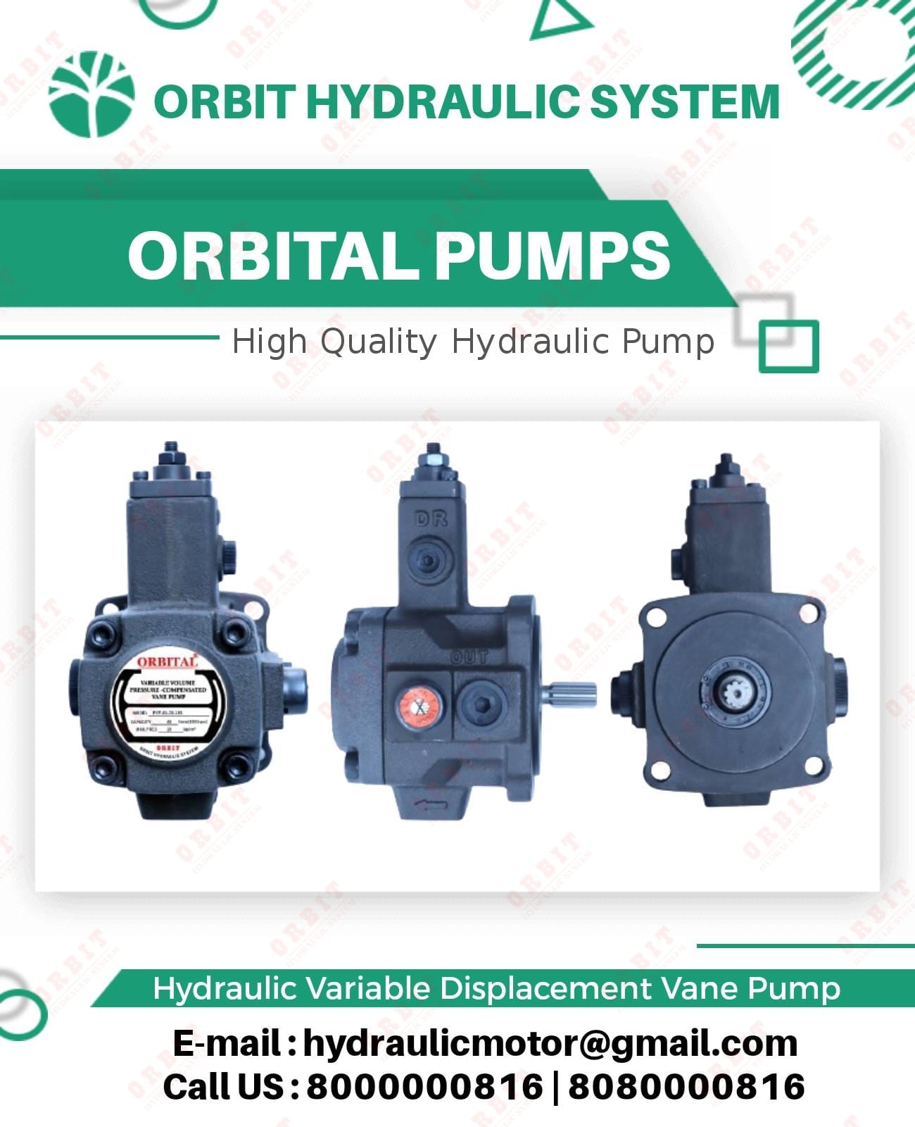 PVF PVDF VP5F VP6F Anson Make Hydraulic Pump Manufacturers in India PVF-40-70-11 Anson Hydraulic Variable Vane Pump